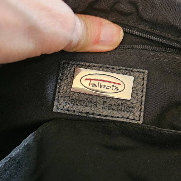 Talbots black leather bag - Picture 7 of 13